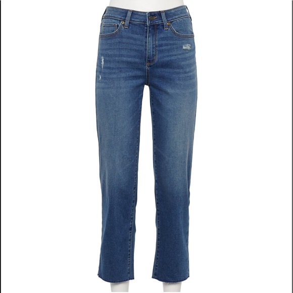 sonoma wide leg crop jeans